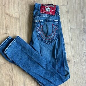 Vintage True Religion Jeans GENO SUPER T Red Stitch